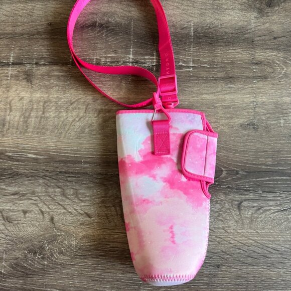 Hydro Jug Pink Tone Tie Dye Classic Bottle/Jug Insulated Sleeve with Strap - Picture 2 of 8